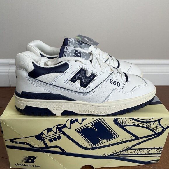 Size 10 Mens - New Balance 550 Aime Leon Dore White Navy Brand New - Picture 9 of 14